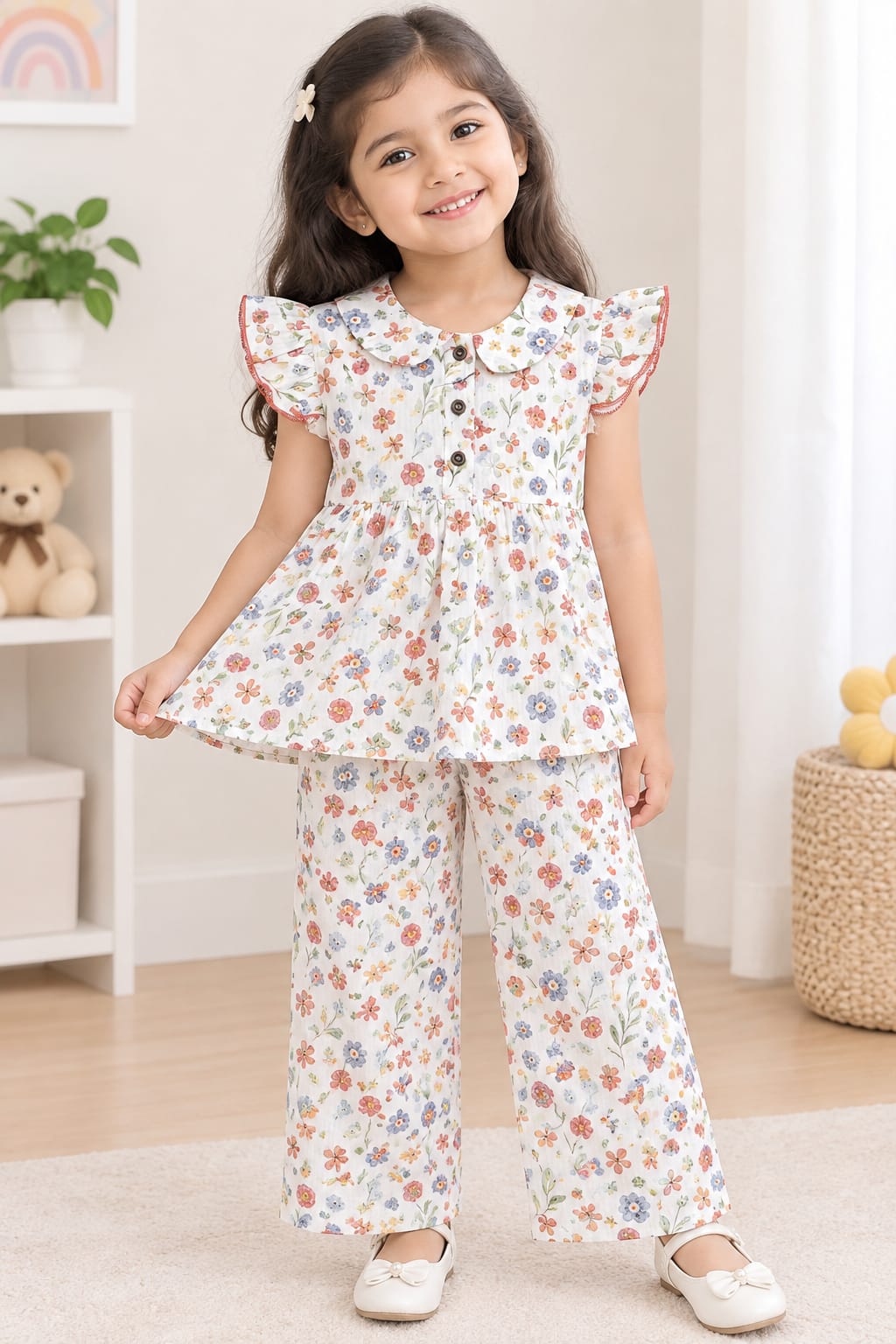 Muslin  peplum sets