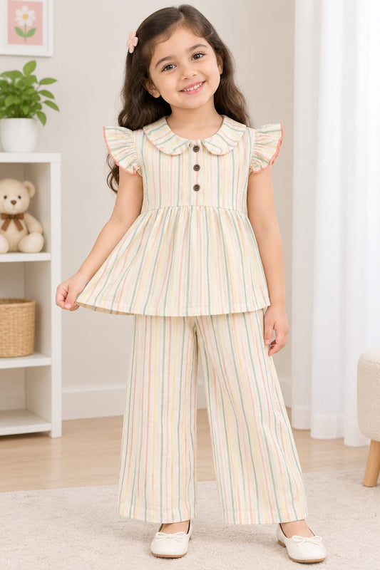 Muslin  peplum sets