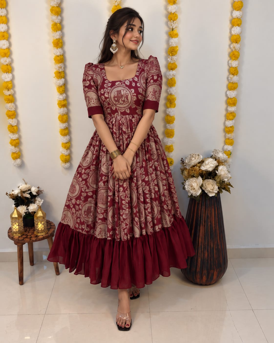 Trending kalamkari frocks