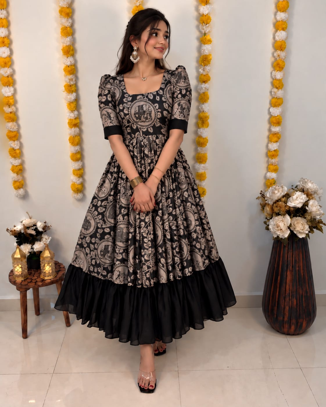 Trending kalamkari frocks