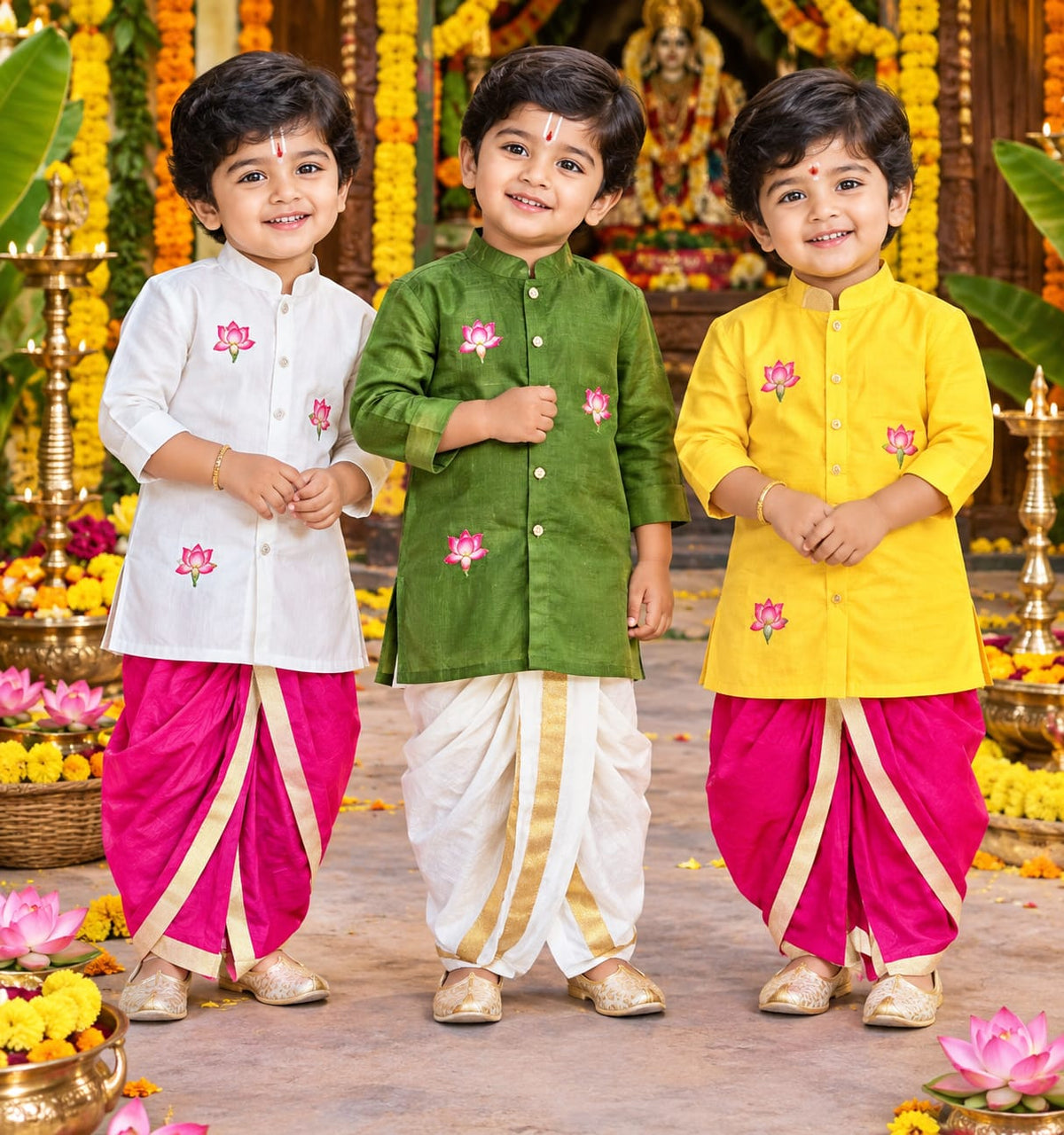 Traditional dhoti  set for kids