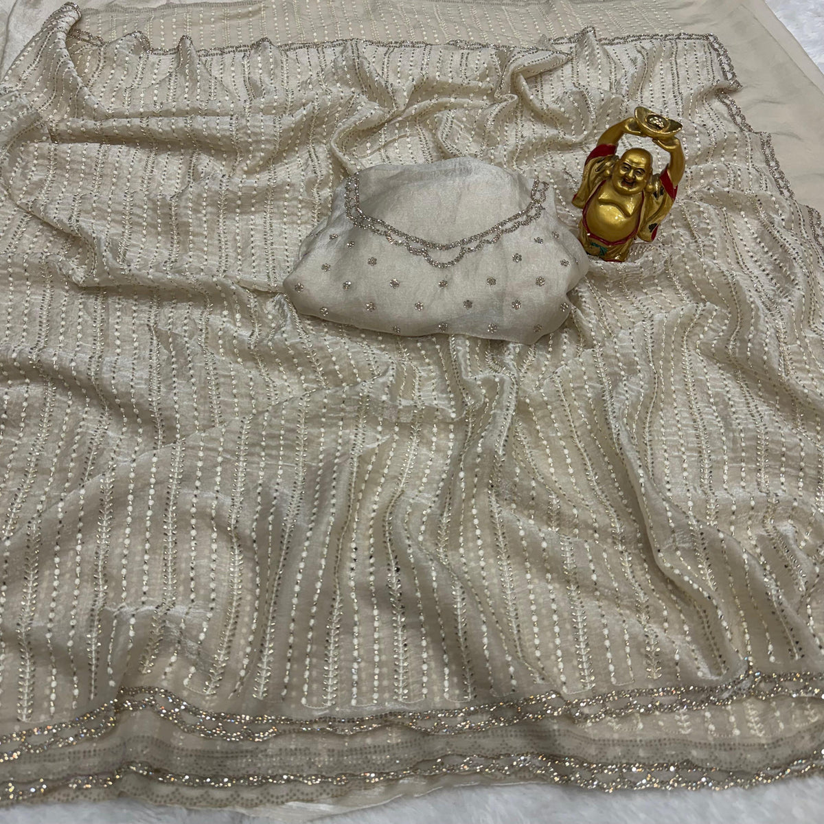 Fendy satin fancy saree