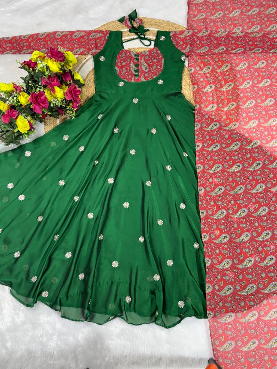Embroidery anarkali