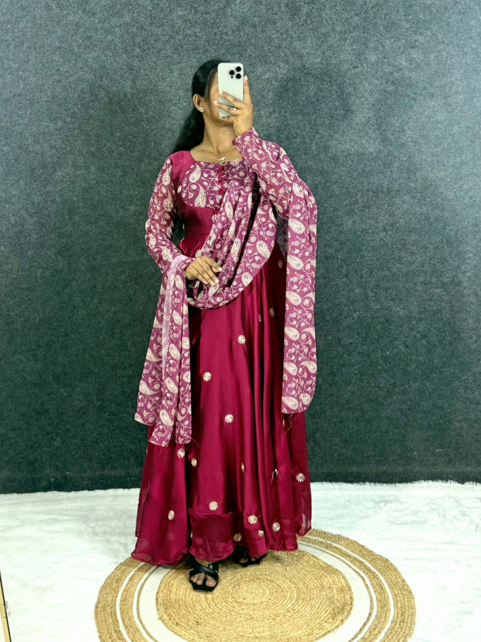 Embroidery anarkali