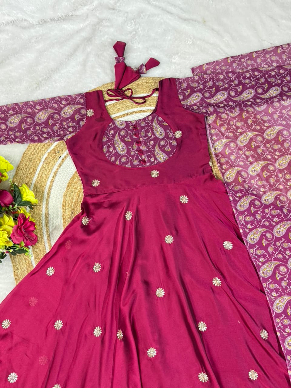 Embroidery anarkali