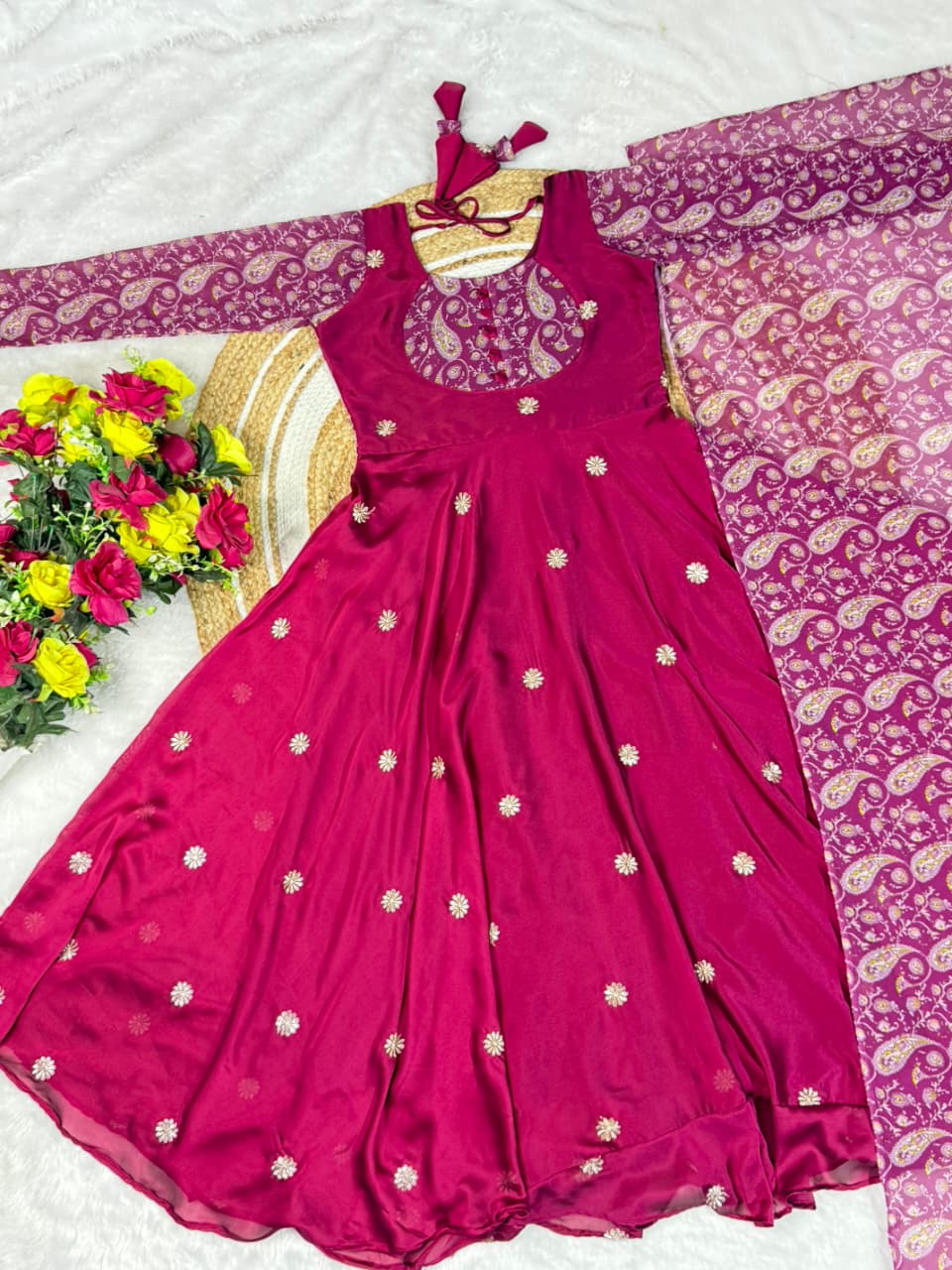 Embroidery anarkali