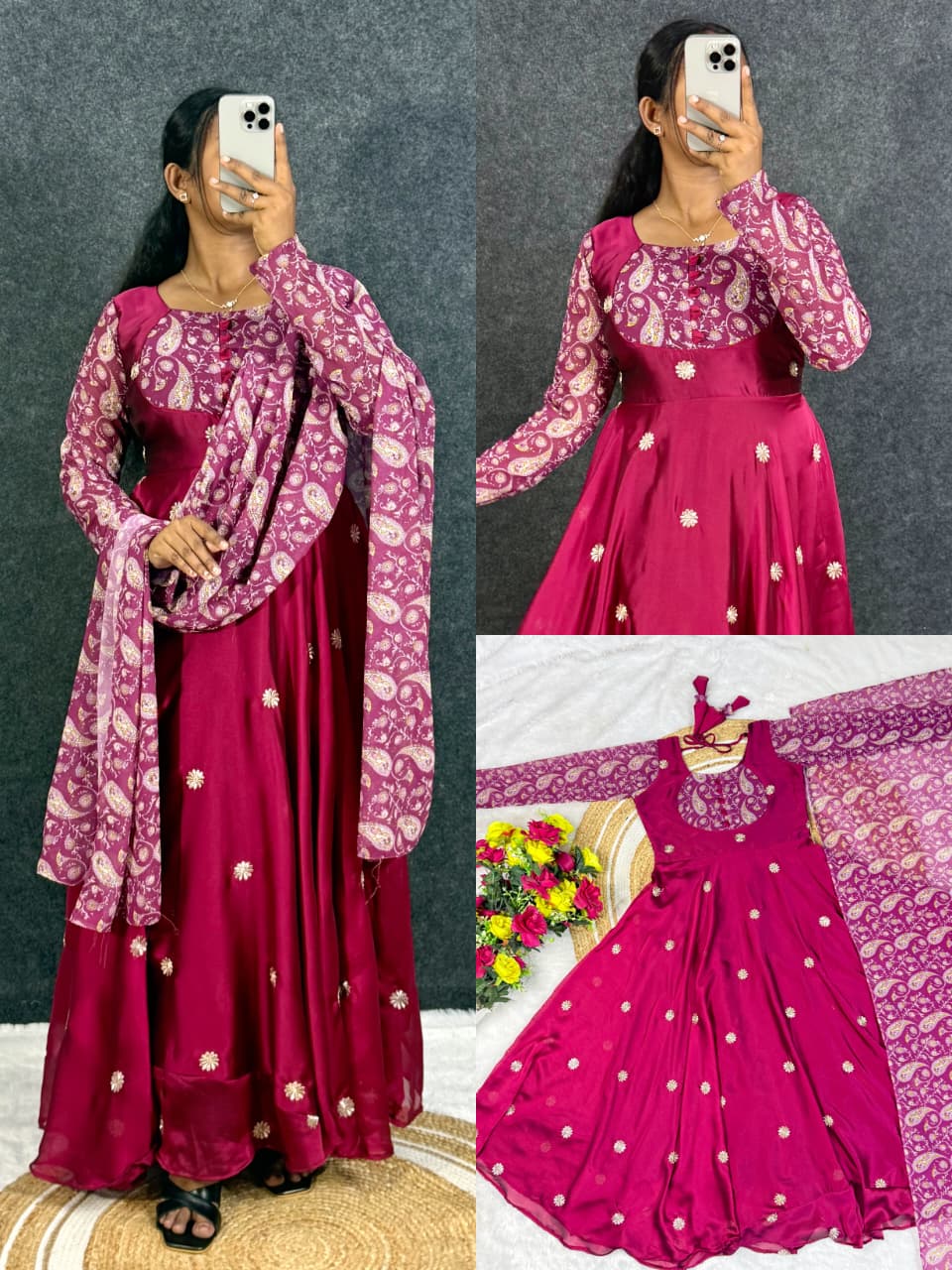 Embroidery anarkali