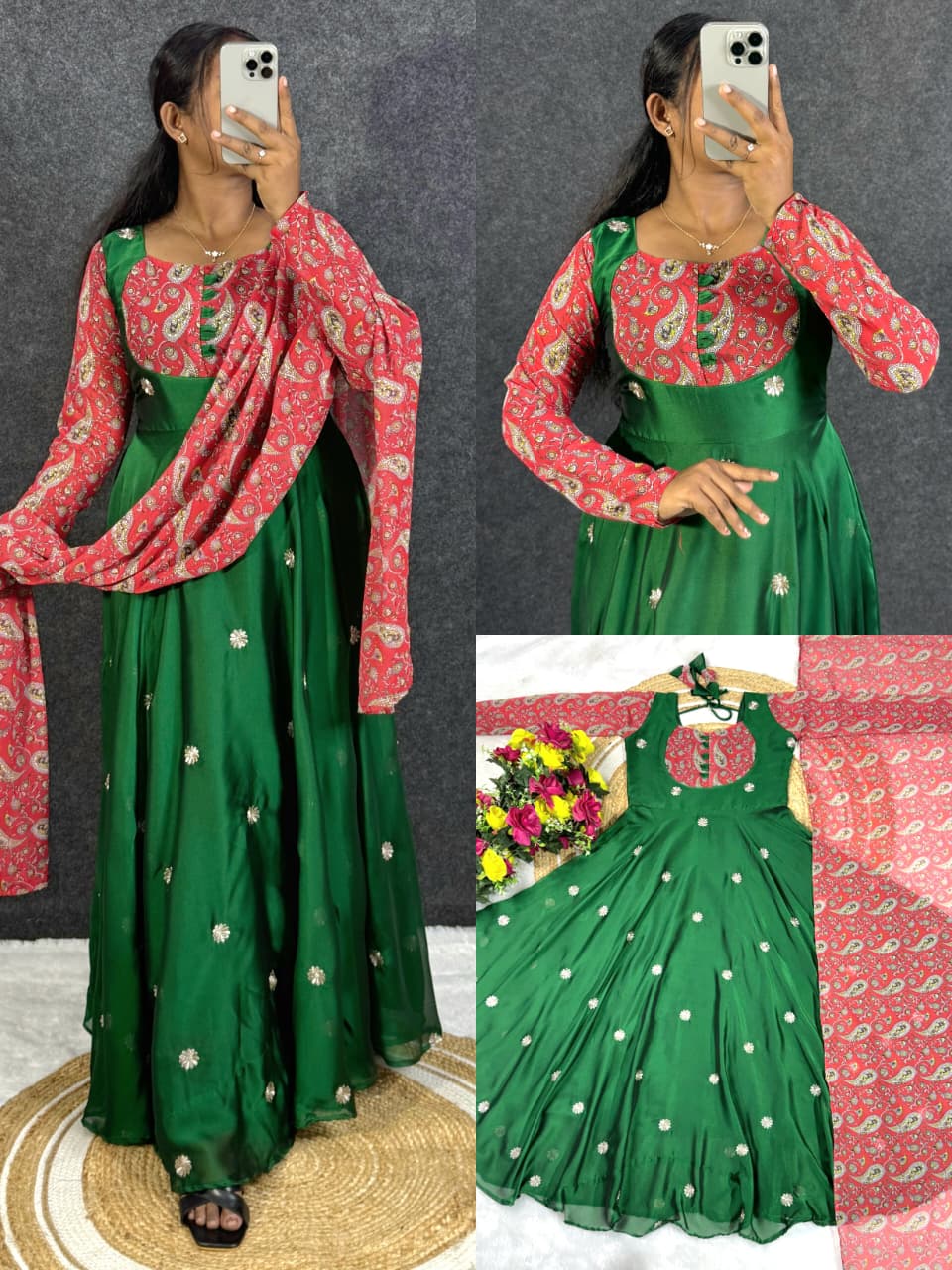 Embroidery anarkali