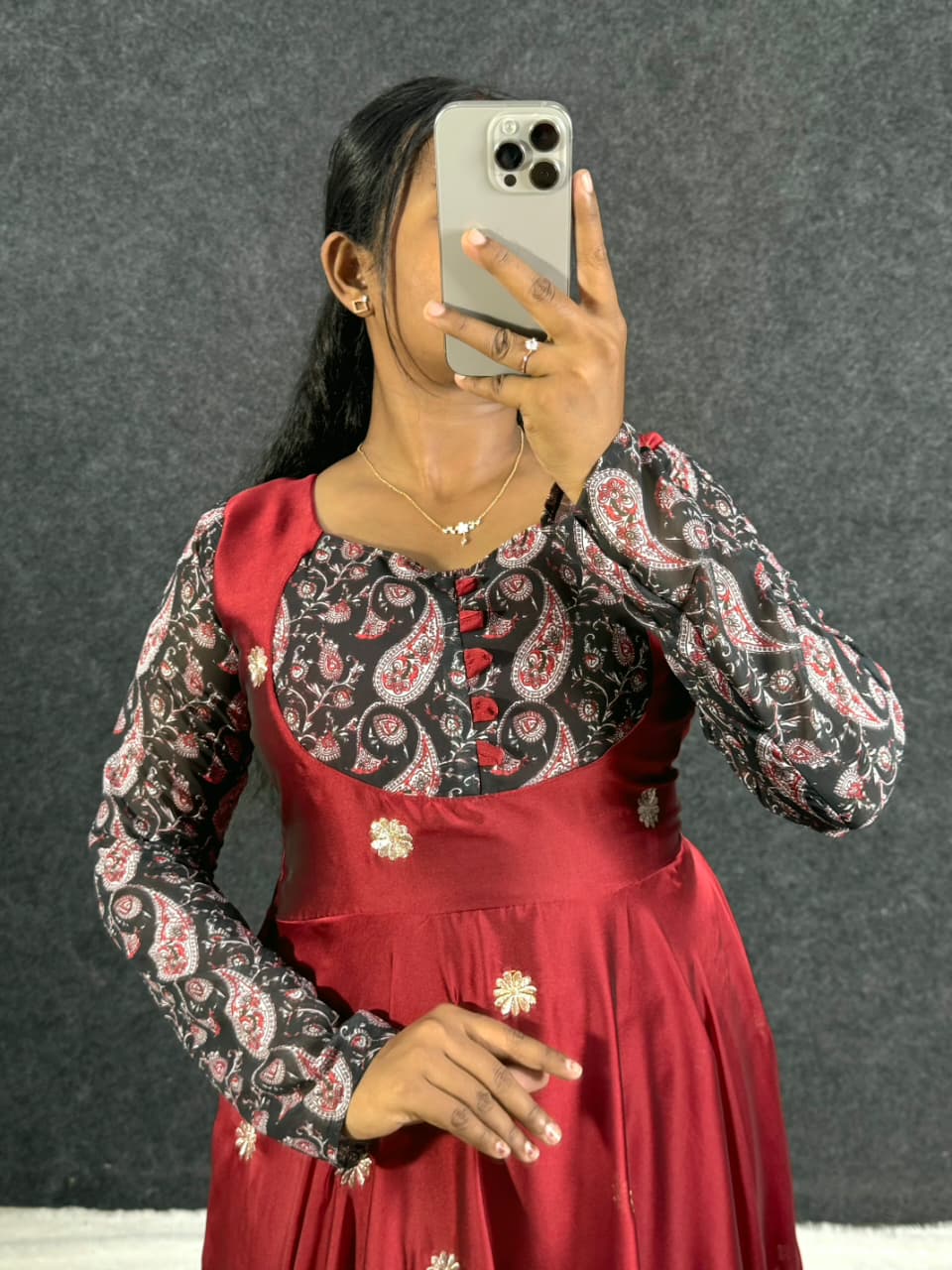 Embroidery anarkali