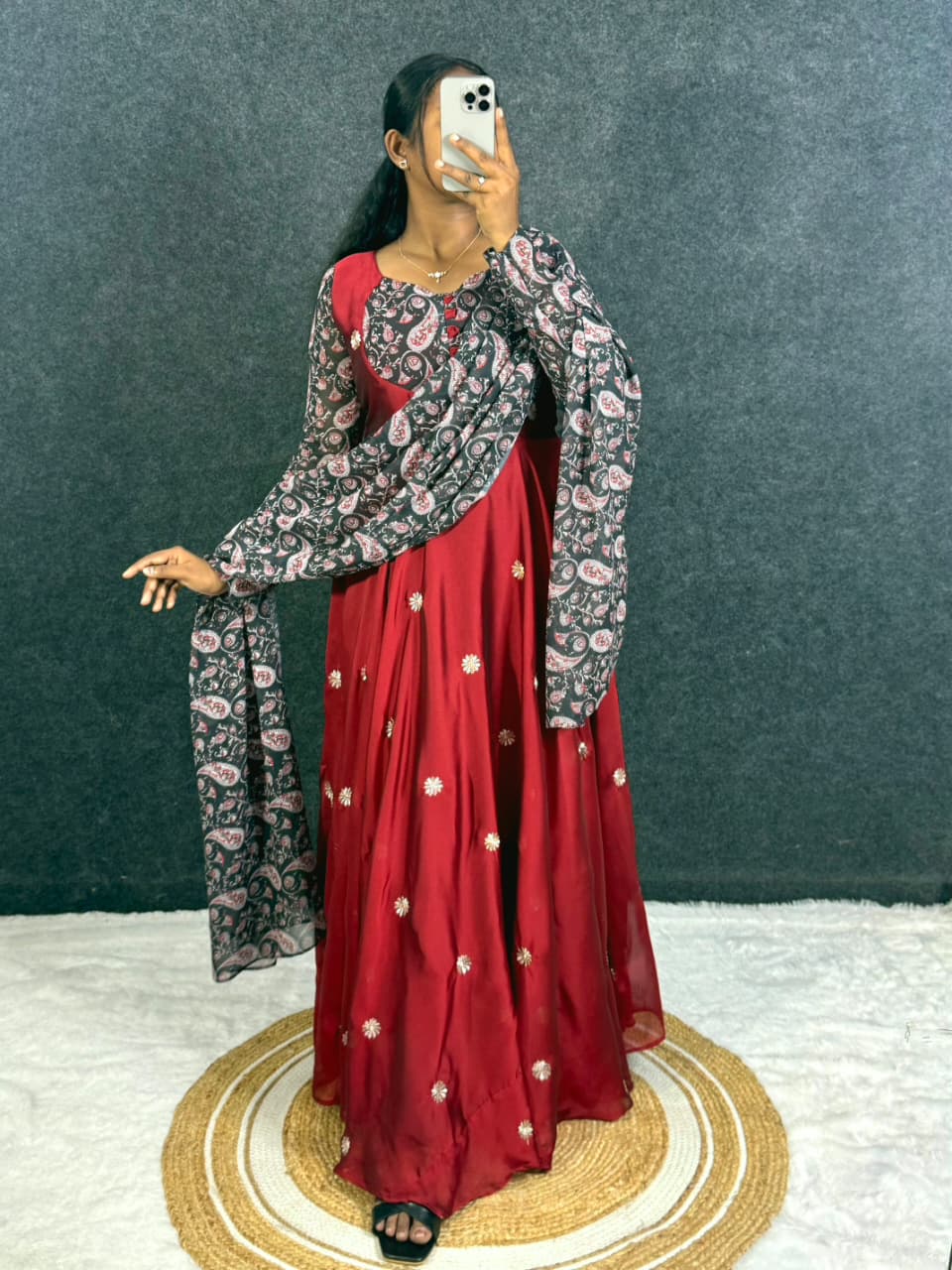 Embroidery anarkali