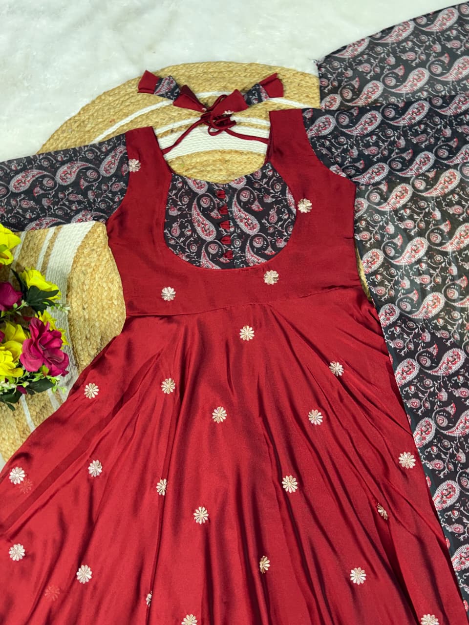 Embroidery anarkali